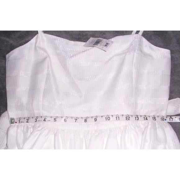 Kate Spade White Ribbon Organza Bow Dress 12 - Picture 7 of 7